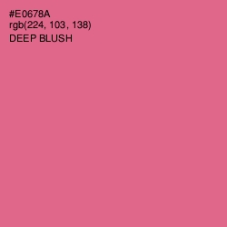 #E0678A - Deep Blush Color Image