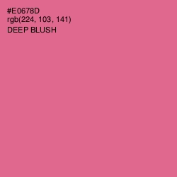 #E0678D - Deep Blush Color Image