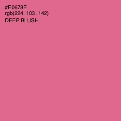 #E0678E - Deep Blush Color Image