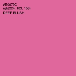 #E0679C - Deep Blush Color Image