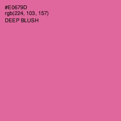 #E0679D - Deep Blush Color Image