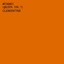 #E06801 - Clementine Color Image