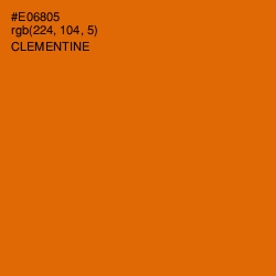 #E06805 - Clementine Color Image