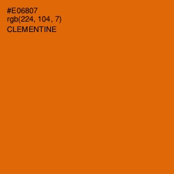 #E06807 - Clementine Color Image