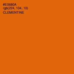 #E0680A - Clementine Color Image