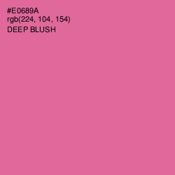 #E0689A - Deep Blush Color Image