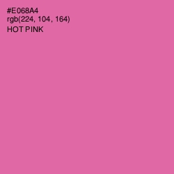 #E068A4 - Hot Pink Color Image