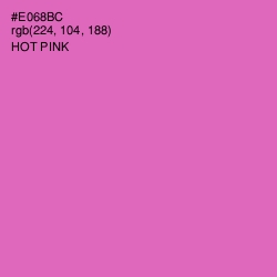 #E068BC - Hot Pink Color Image