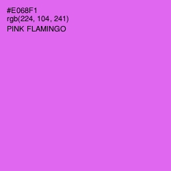 #E068F1 - Pink Flamingo Color Image