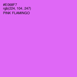 #E068F7 - Pink Flamingo Color Image