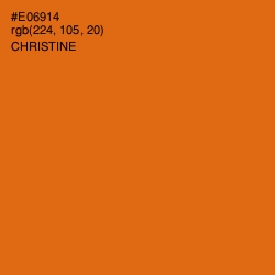 #E06914 - Christine Color Image