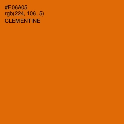 #E06A05 - Clementine Color Image