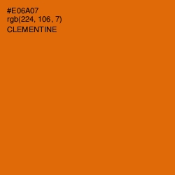 #E06A07 - Clementine Color Image