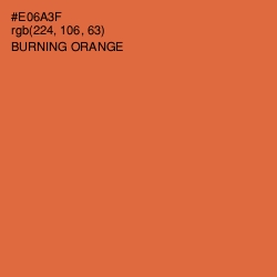 #E06A3F - Burning Orange Color Image