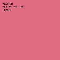 #E06A81 - Froly Color Image