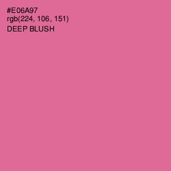 #E06A97 - Deep Blush Color Image