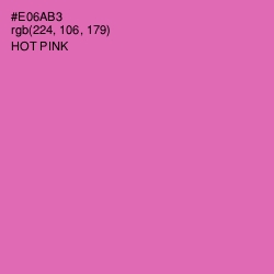 #E06AB3 - Hot Pink Color Image