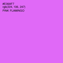 #E06AF7 - Pink Flamingo Color Image