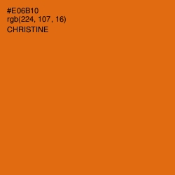 #E06B10 - Christine Color Image