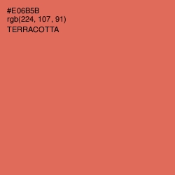 #E06B5B - Terracotta Color Image
