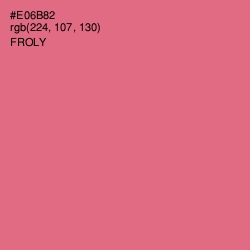 #E06B82 - Froly Color Image