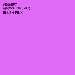 #E06BF7 - Blush Pink Color Image