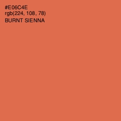 #E06C4E - Burnt Sienna Color Image