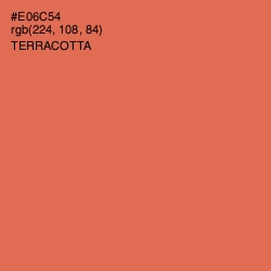 #E06C54 - Terracotta Color Image