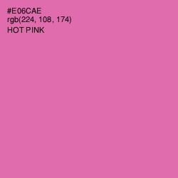 #E06CAE - Hot Pink Color Image