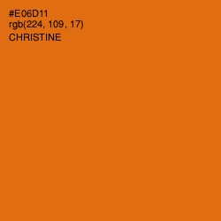 #E06D11 - Christine Color Image