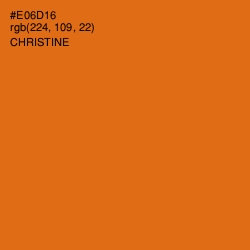 #E06D16 - Christine Color Image