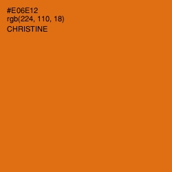 #E06E12 - Christine Color Image