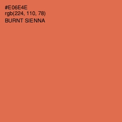 #E06E4E - Burnt Sienna Color Image