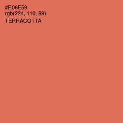 #E06E59 - Terracotta Color Image