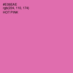 #E06EAE - Hot Pink Color Image
