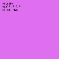 #E06EF1 - Blush Pink Color Image