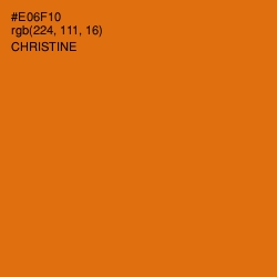 #E06F10 - Christine Color Image