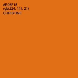 #E06F15 - Christine Color Image