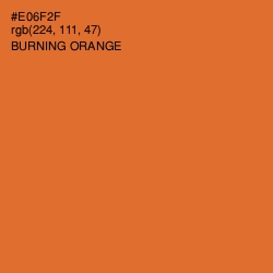 #E06F2F - Burning Orange Color Image