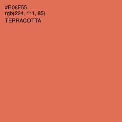 #E06F55 - Terracotta Color Image