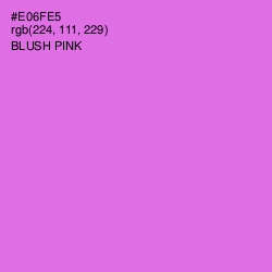 #E06FE5 - Blush Pink Color Image