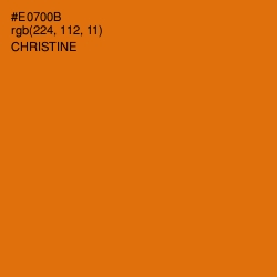 #E0700B - Christine Color Image