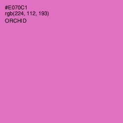 #E070C1 - Orchid Color Image