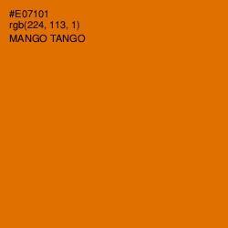 #E07101 - Mango Tango Color Image