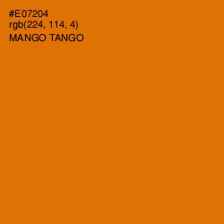 #E07204 - Mango Tango Color Image