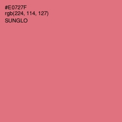 #E0727F - Sunglo Color Image