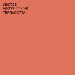 #E0735E - Terracotta Color Image