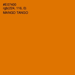 #E07400 - Mango Tango Color Image