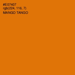 #E07407 - Mango Tango Color Image