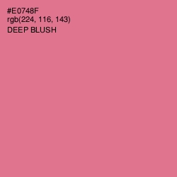 #E0748F - Deep Blush Color Image